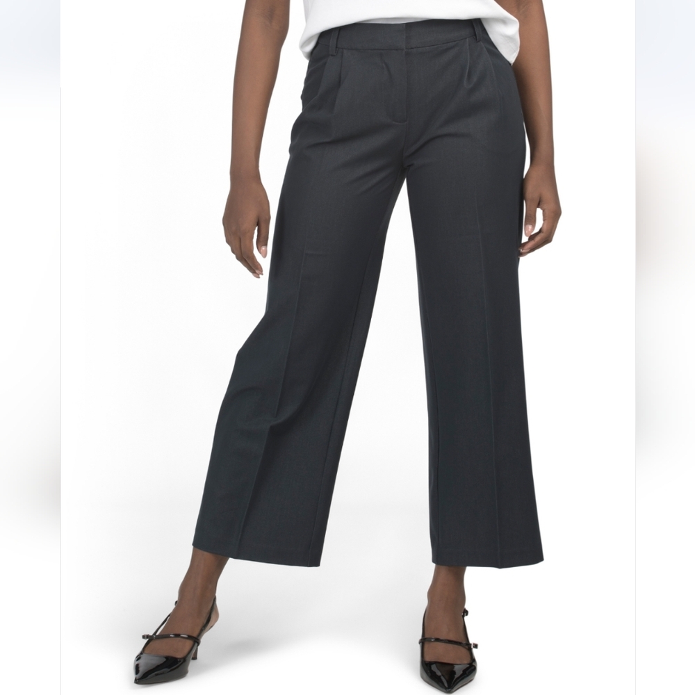 Nanette Lepore Women's Career Denim Pleat Front Trousers
